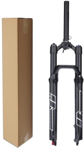 LPYDWZ Forcella Ammortizzata for MTB 27,5/29 Pollici, Freno a Disco 34mm Tubo Dritto da 1-1/8 Forcella Anteriore ad Aria con Regolazione del Rimbalzo Escursione 140mm(Remote Lock,27.5 inch)