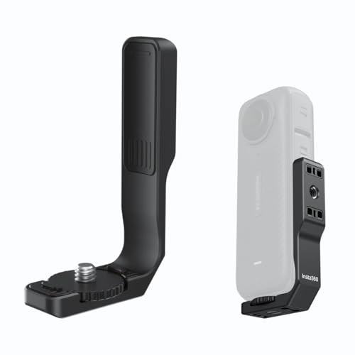 Insta360 X4 Vertical & Horizontal Camera Mount - Quick-Release Mounting Points, Portrait and Landscape, Supports Various Mounting For Accessories.