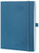 POPRUN Kalender 2025 2026 Wochenplaner (Aug.2025-Dez.2026) Softcover mit PU-Leder, ca. A5 (22 x 16,5 cm), 17-Monate-Terminplaner 1 Woche 2 Seite mit Zertifiziertem Papier - Marineblau