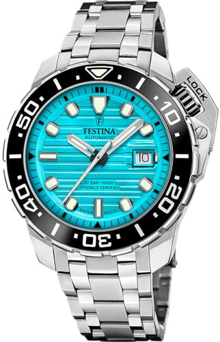 Festina Uhr Für Herren F20043/5 Swiss Made Diver Silber Edelstahl Case SilberEdelstahl Band