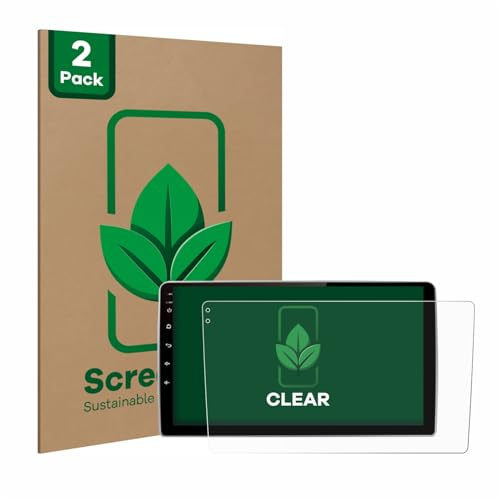 ScreenLeaf 2 Unidades Protector de pantalla para Junsun V1 pro 9 [Protección de Pantalla Sostenible, Clear, Anti-Arañazos]