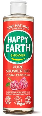 Happy Earth Duschgel - Für Damen und Herren - Duschgel - 100% Natürliche Inhaltsstoffe & Vegan - Floral Patchouli - 300 ML