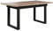 trendteam smart living - Universal - Esstisch - Schwarz/Eiche Tabak - ausziehbarer Küchentisch mit Metallfüßen - (BxHxT) 160-200 x 76 x 80 cm - Tisch geeignet für Küche, ESS- oder Wohnzimmer