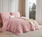 Luowei Seersucker Bettwäsche 135x200cm Kariert Rosa Flauschig Bügelfreie Bettwäsche Aesthetic Set Sommer Kühlend Bettbezug 135x200 mit Reißverschluss und Kissenbezug 80x80 cm