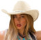 DRESHOW Western Cowboy Cowgirl Hut mit Glänzendem Strassband für Herren Damen Fedora Panamahut