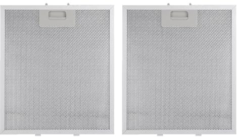 2-Pack Cooker Hood Filter Set – Universal 5-Layer Aluminum Extractor Fan Filters (320 x 260 mm) for Effective Kitchen Ventilation