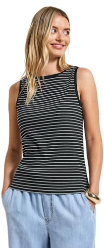 Street One Damen Top mit Rippstruktur