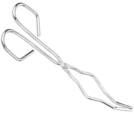 Pinzas para crisol, herramienta de laboratorio, herramienta de fusión de metal, abrazadera de crisol, suministros para laboratorio industrial