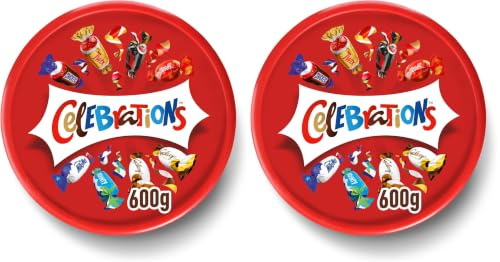 Celebrations Schokolade Großpackung als Süßigkeiten, Mit Mini-Schokoriegel Snacks (Maltesers, Galaxy, Snickers &mehr) Schokoladen Geschenk Idee mit Mini Schoko Pralinen, Süßigkeiten Box,600g