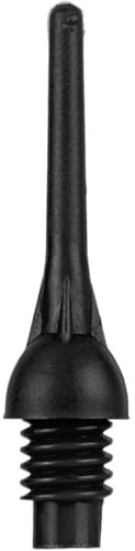 Dartspitzen Set, Soft Tips, 2BA Gewinde, Kunststoff Dart Spitzen in Schwarz, Blau und Pink, Dartzubehör für elektronische Dartscheiben (Schwarz)