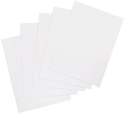 5 Star Binding Combs Covers 250 Micron A4 Clear PVC Plastic Covers (Pack of 100)