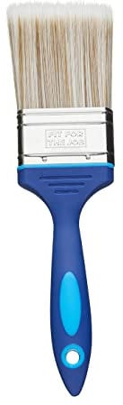 Fit For The Job 2.5 inch No Bristle Loss DIY Paint Brush For A Smooth Finish Painting with Emulsion, Gloss and Satin Paints on Walls, Ceilings, Furniture, Wood & Metal, 2.5 63mm