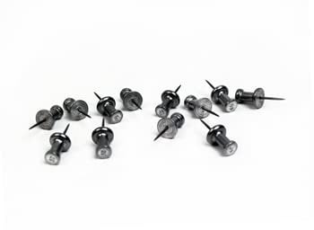 Flexitable : Aluminium and Stainless Steel 1/2in Push Pin : Box of 12