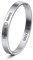 INBLUE Personalisierte Armreif Armband Gravur Name/Datum Identifikation Benutzerdefinierte Armbänder für Frauen Mädchen Edelstahl Manschette Armreifen Jubiläum Geburtstagsgeschenke (Silberfarbe)