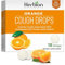Herbion Naturals Cough Drops with Orange Flavor, 18 Ct, Oral Anesthetic, Relieves Cough, Soothes Sore Throat & Dry Mouth, Eases Bronchial Irritation, For Adults, Children 6 and above.