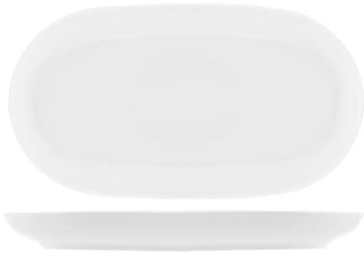 Officine Standard Oslo Käseplatte, oval, Porzellan, Weiß, 22 cm