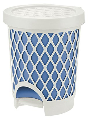 Pattumiera Tontarelli a pedale Trellis l 16 azzurro