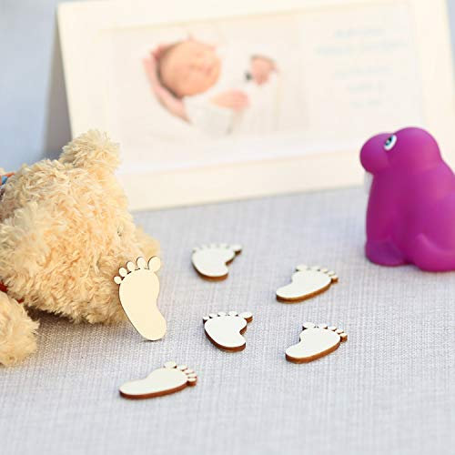 Bütic GmbH Sperrholz Wurfdeko - Motivauswahl - Streudeko, Tischdeko-Sets - Mengenauswahl, Pack mit:100 Stück, StreuDeko:Füsse 3cm