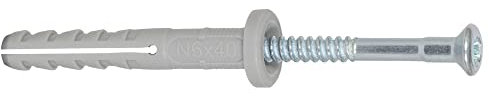 Cheville clou collerette NF - 8 x 80 mm - lot de 30