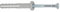 Cheville clou collerette NF - 8 x 80 mm - lot de 30