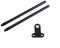 Angeln Sneak Ears,Snag Bars Ears Ohren Angeln Bissanzeiger Karpfenangeln Schwarz Aluminiumlegierung Snag Bar Ohren Winddicht Angelrute Stecker Für Bissanzeiger Karpfen Angelgerät