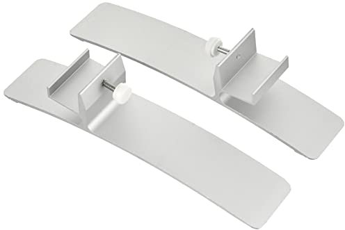 VIESTA SF2 Standfüße für Infrarotheizung, Standfuß passend für F- und CF-Serie Heizpanel, Flachheizkörper - für freistehende Verwendung Elektroheizung, Ständer (2er Pack) - Aluminium, Zubehör Silber