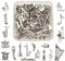 90 Stück/Box tibetische Antik-Silber-Anhänger, Charm-Anhänger für Musikinstrument, Charm-Perlen für Armband, Halskette, Schmuckherstellung, Metall