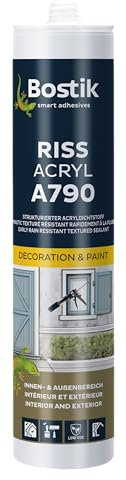 Bostik Mastic acrylique A790 - Blanc - Cartouche de 300 ml