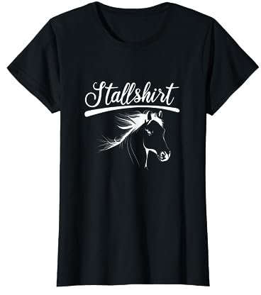 Lustige Pferde Mädchen Geschenke zum Reiten T-Shirt, Schwarz, S, Unisex, Halbarm, Klassische Passform, Mädchen, Frauen, Freizeit, Horse T-Shirt