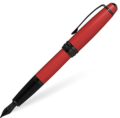 Cross Bailey Füllfederhalter (F-Feder, PVD Beschläge) Rotlack matt