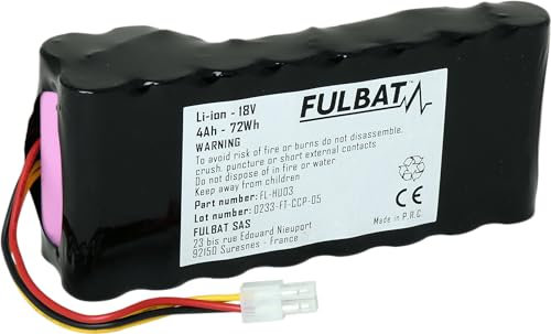 FULBAT BATTERIE ROBOT TONDEUSE HUSQVARNA GARDENA 18V 4AH 72Wh LI-ION