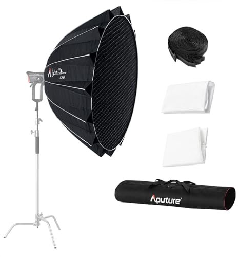 Aputure Light Dome 150 Softbox, 150 cm, grande profondità parabolica Bowens Mount Modificatore di illuminazione per Aputure 600x pro 600D Amaran 300C 150C Amaran 200x S