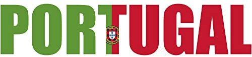 INDIGOS UG Auto Aufkleber Portugal - Schriftzug Länge 60cm - Heckscheibe - Autoaufkleber selbstklebend - UV- & waschanlagen beständig - Tuning - Spoiler - Sticker