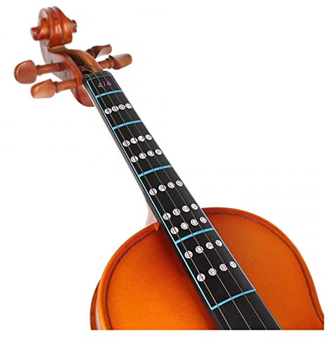 Streichinstrumente Teile 4/4 Schwarz Professioneller Violine Griffbrett Aufkleber Griffbrett Note Label Grifftabelle Übung Für Anfänger Violine Parts