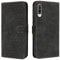 OKZone Kompatibel mit Samsung Galaxy A50/A50S/A30S Hülle, PU Leder Tasche Handyhülle Wallet Schutzhülle Flip Cover Klappbar Stoßfeste Brieftasche Etui mit Magnet Kartenfach TPU Lederhülle (Schwarz)