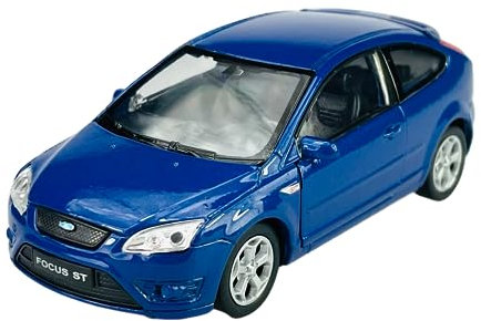 Welly Ford Focus St MK2 Blau 3 TÜrer 2009 1/34-1/39 Metal Modell Auto Die Cast Neu im Kasten
