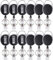 suokoun Porte Badge Enrouleur, 12 Pièces Porte Clef Retractable avec Clip de Ceinture Crochet et Boucle et Porte - clés, Porte Clé Retractable Pour ID nom porte - clés D'Identité