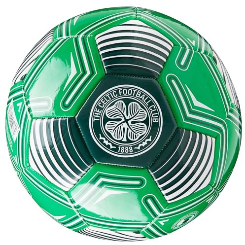 Celtic F.C. Football Soccer Ball for Adults Teenagers Kids Training Football Size 3, 4 or 5 - Celtic Merchandise (Green Logo, Size 4)