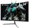 CRUA 24 Inch Curved Gaming Monitor, Full HD 1080p, 75Hz/100Hz, 2800R Curvature, 95% sRGB, Ultra-Wide Screen, 3-Sided Narrow Bezel, Blue Light Filter, HDMI+VGA, Black or White Colour Random Delivery