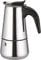 HOME SOLAZZIA Cafetière italienne en acier inoxydable pour expresso 2/4/6/9 tasses, compatible avec gaz, vitrocéramique et cuisinière électrique. Usage domestique et bureau. Cafetière Moka (9 tasses)