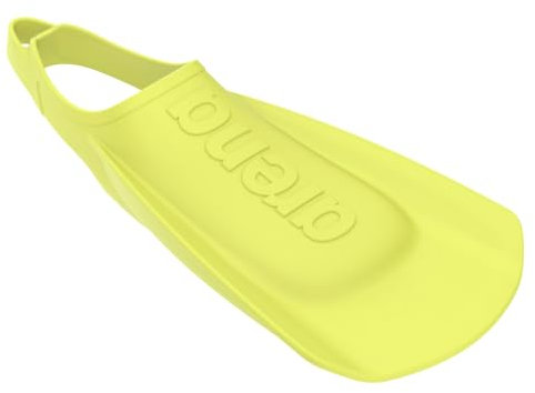 Arena Schwimmflossen für Erwachsene, Unisex, für Erwachsene, bequem, leicht, für Damen und Herren, Silikon, Kurze Klinge, offene Ferse, Limettengrün, Größe 39-40