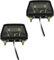 2 x éclairage de plaque d'immatriculation, éclairage de plaque d'immatriculation, ampoule halogène d'immatriculation, noir, remorque, camion, voiture, caravane, camping-car, 12 V, marque E11