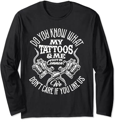 Tattooist Tattoo Needles Tattoo Artist for Men Long Sleeve T-Shirt