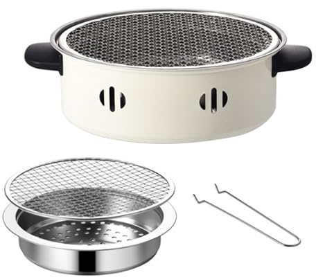 Holzkohlegrill, Tragbarer Holzkohlegrill-Grillofen für Indoor-Outdoor-Camping-Kochzubehör