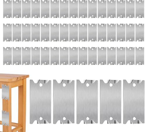 Anti Nail Protection Plate, Nail Guards for Studs | 1.5 X 2.5inch Metal Cable Protector Plate, Safety Nail Plate for Wood Studs