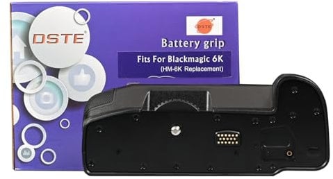 DSTE HM-6K Replacement Vertical Battery Grip Compatible with Blackmagic 6K Pro Camera