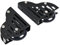 2 x robuste Gleitleiter-Hardware-Kit mit Bremse für Schränke, Türen, Bibliotheken, Trittleiter, Rollbodenrollen