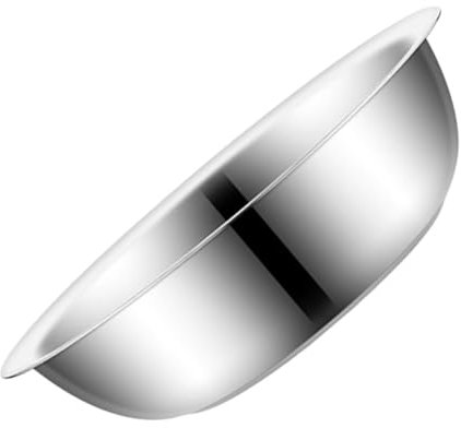 VALICLUD Large Thick Stainless Steel Mixing Bowl Sturdy Metal Bowl for Salad and Fruit Washing Multi-use Kitchen Basin for Home Cooking and Food Preparation