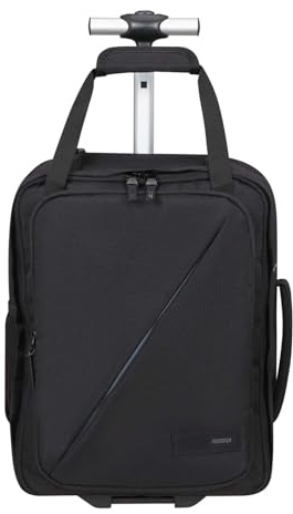 American Tourister Take2Cabin - Borsa da cabina Ryanair/Wizz Air/Vueling 40 x 30 x 20 cm, 24,5 L, 1,50 kg, Zaino con ruote, Bagaglio a mano, Zaino aereo MS Underseat, Nero