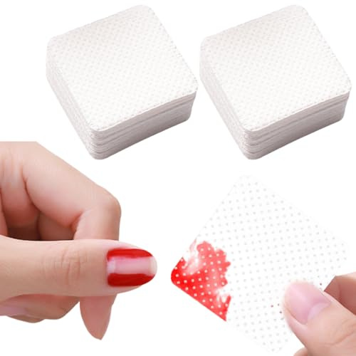 AEKZOX 100 Stück fusselfreie Zelletten, Nagel Cleaner und Aceton Reiniger für UV-Nagellackentferner, Maniküre und Pediküre